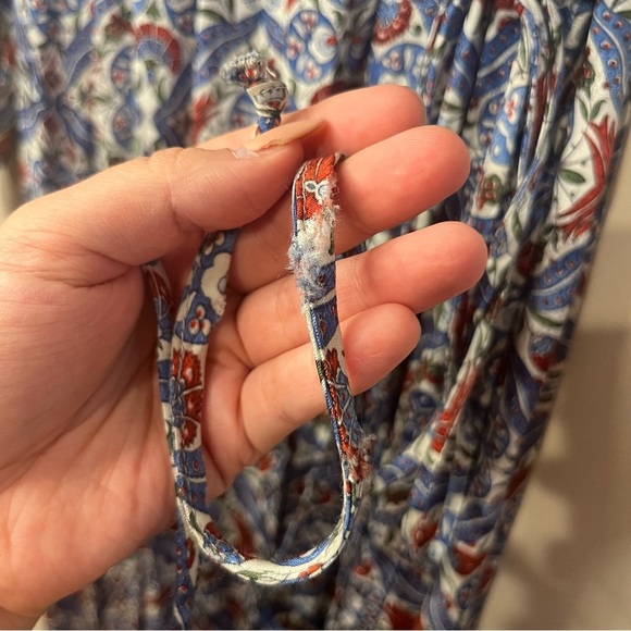 ZARA Silky Blue Paisley Authentic Wrap Longsleeve Midi Dress - Picture 15 of 15